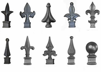 Finial caps